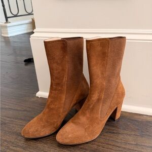 Stuart Weitzman Brown Suede Ankle/Lower Mid-Calf Boots